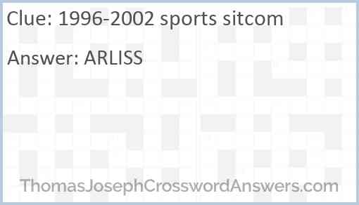 1996-2002 sports sitcom Answer