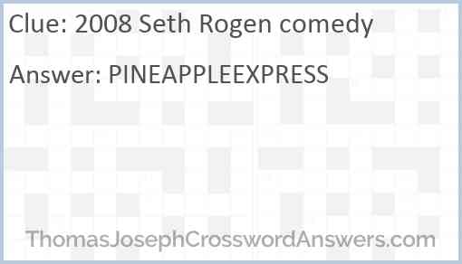 2008 Seth Rogen comedy Answer