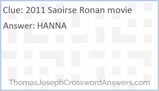 2011 Saoirse Ronan movie Answer