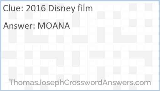 2016 Disney film Answer