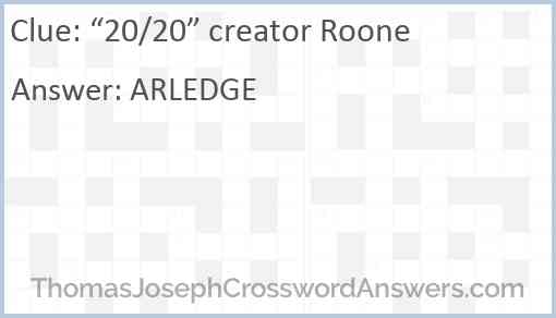 “20/20” creator Roone Answer