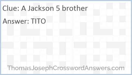 A Jackson 5 brother Answer