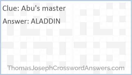 Abu's master Answer