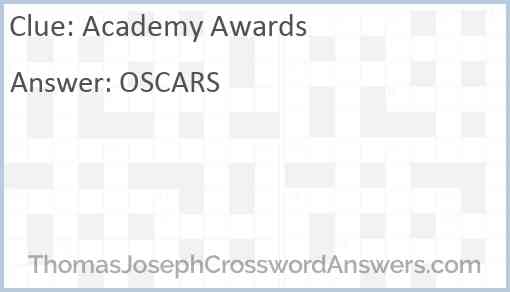 Academy Awards Answer