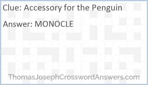Accessory for the Penguin Answer