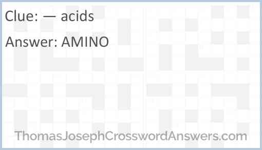 — acids Answer