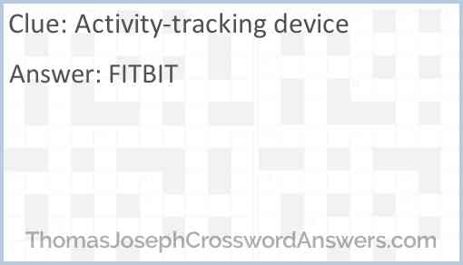 Activity-tracking device Answer