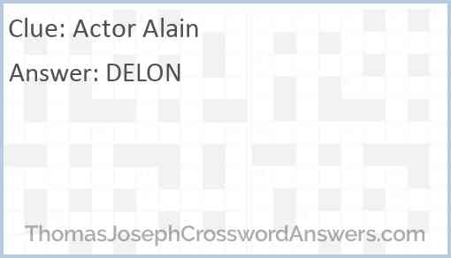 Actor Alain Answer