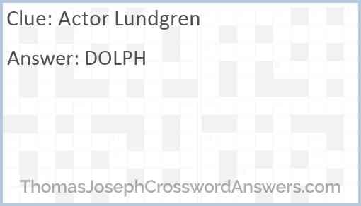 Actor Lundgren Answer