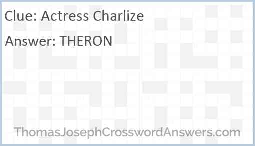 Actress Charlize Answer