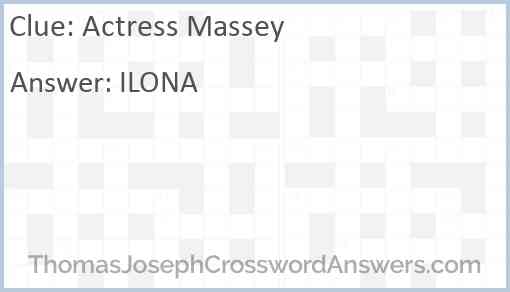 Actress Massey Answer