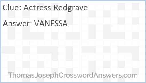 Actress Redgrave Answer