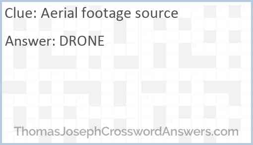 Aerial footage source Answer