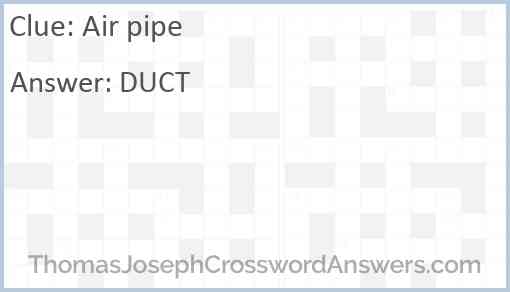 Air pipe Answer