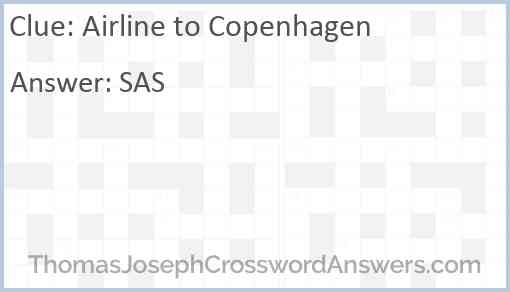 Airline to Copenhagen Answer
