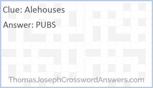 Alehouses Answer