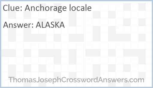 Anchorage locale Answer