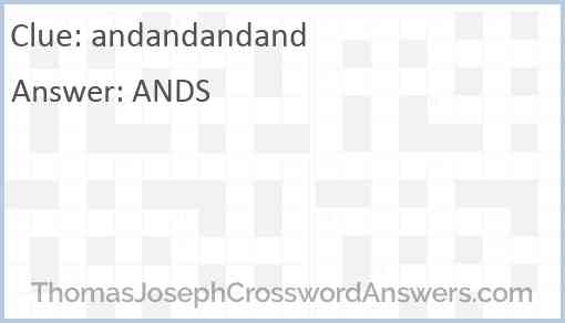 andandandand Answer