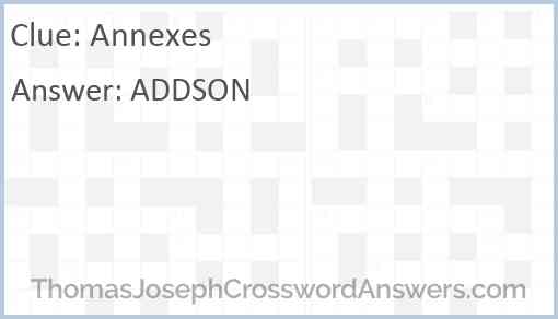 Annexes Answer