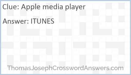 Apple media player Answer