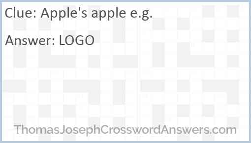 Apple's apple e.g. Answer