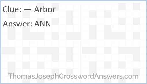 — Arbor Answer