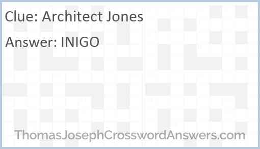 Architect Jones Answer