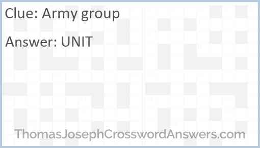 Army group Answer