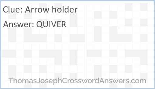 Arrow holder Answer