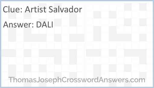 Artist Salvador Answer