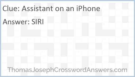 Assistant on an iPhone Answer