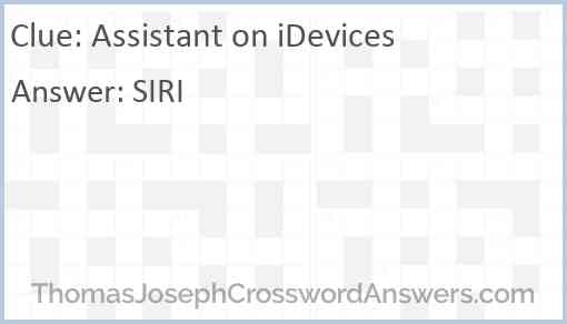 Assistant on iDevices Answer