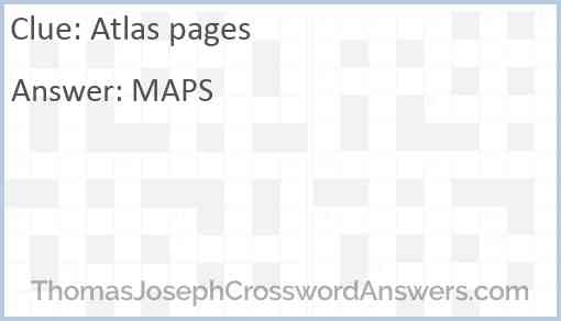 Atlas pages Answer
