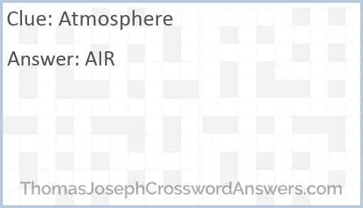 Atmosphere Answer