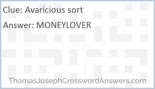 Avaricious sort Answer