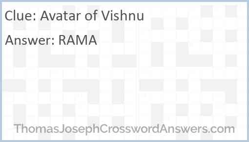 Avatar of Vishnu Answer