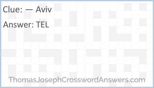 — Aviv Answer