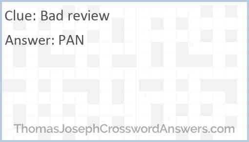 Bad review Answer