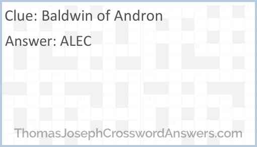 Baldwin of Andron Answer