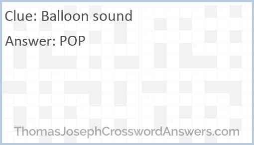 Balloon sound Answer
