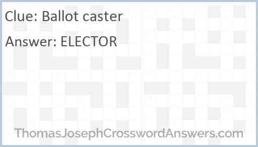 Ballot caster Answer