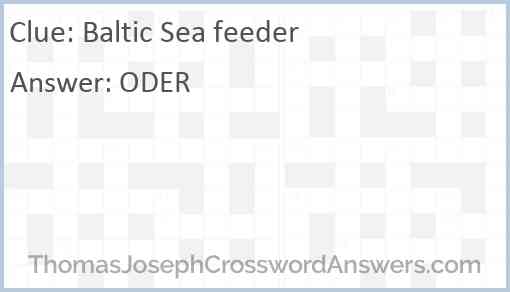 Baltic Sea feeder Answer