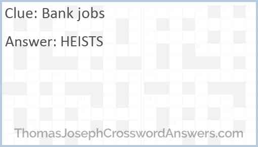 Bank jobs Answer