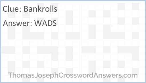 Bankrolls Answer