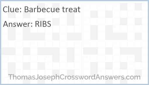 Barbecue treat Answer