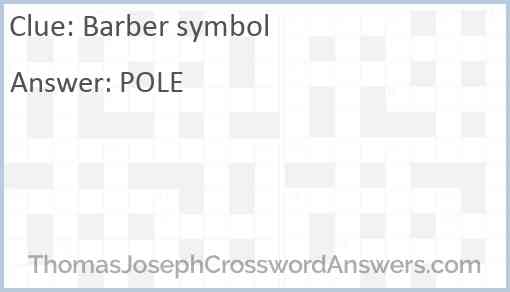 Barber symbol Answer