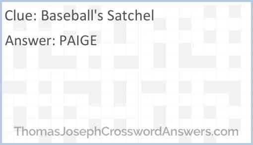 Baseball's Satchel Answer