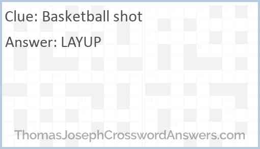 Basketball shot Answer