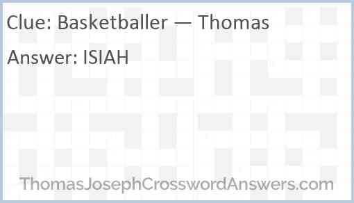 Basketballer — Thomas Answer
