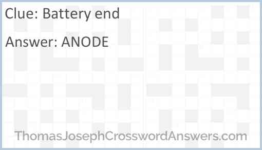 Battery end Answer